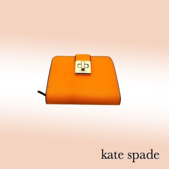 Kate Spade Phoebe Small Card Holder Wallet – Orange - Picture 1 of 6